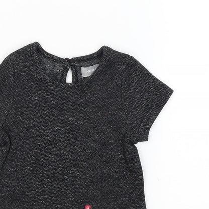 Primark Baby Black   Tunic T-Shirt Size 6-9 Months