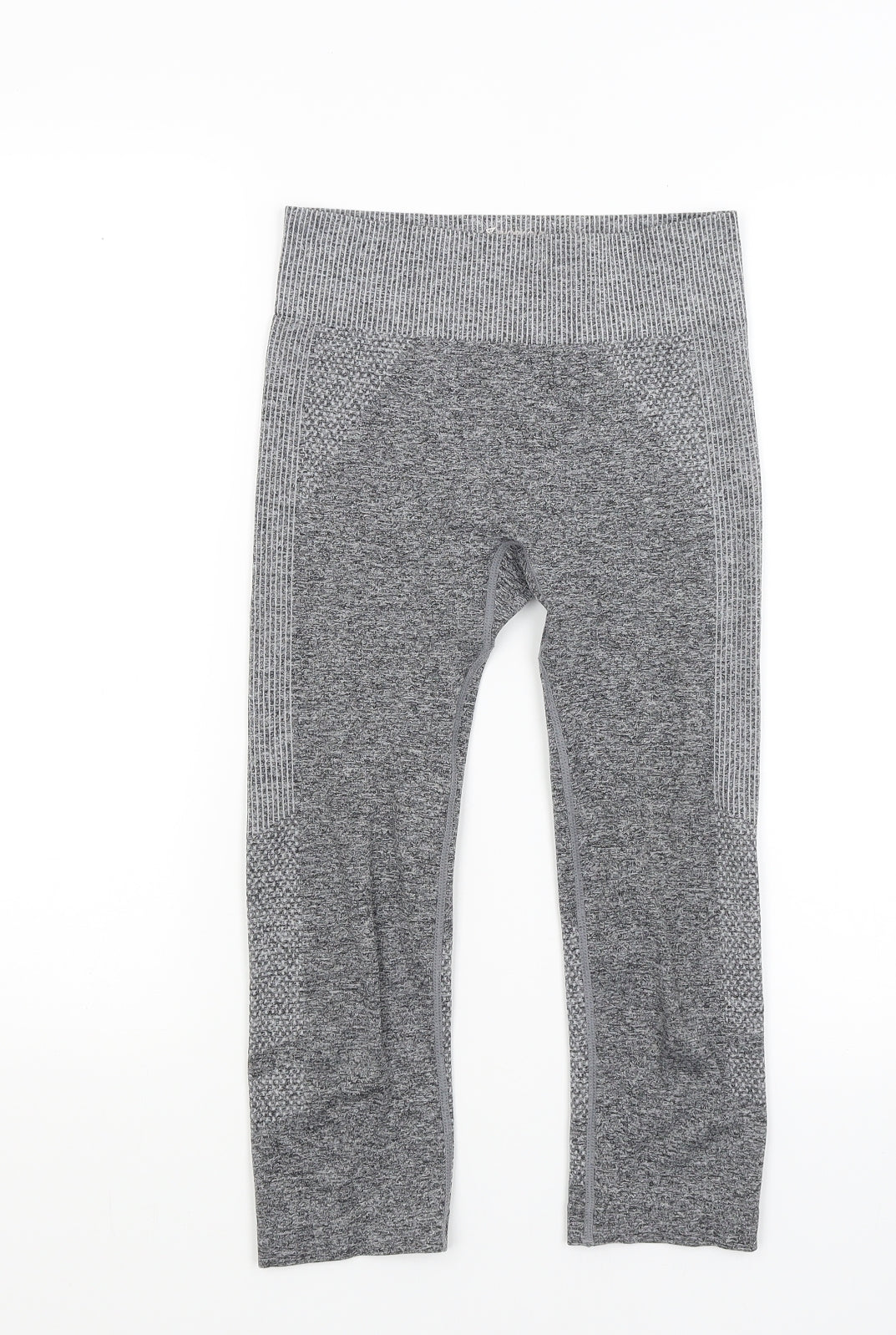 Womens UK Size 8 Workout  Cropped Grey Leggings