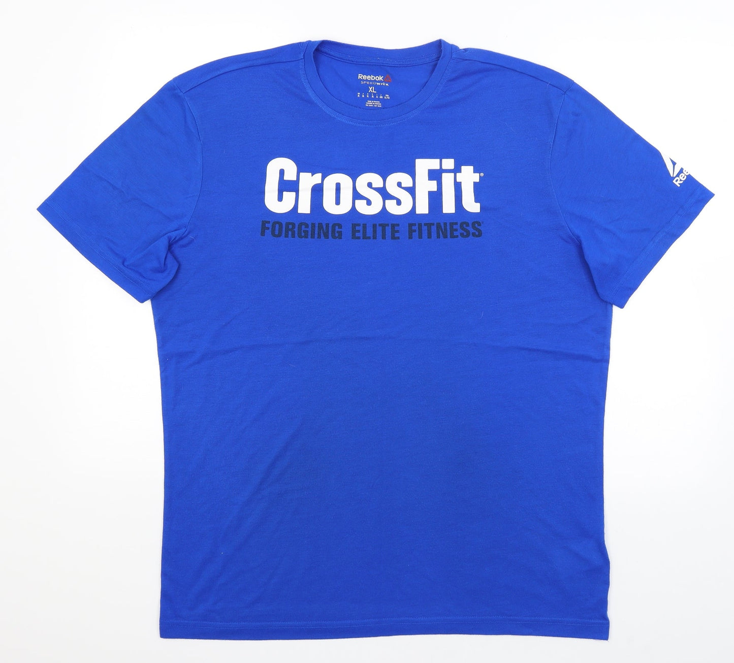 Womens UK Size XL Reebok Blue Basic T-Shirt
