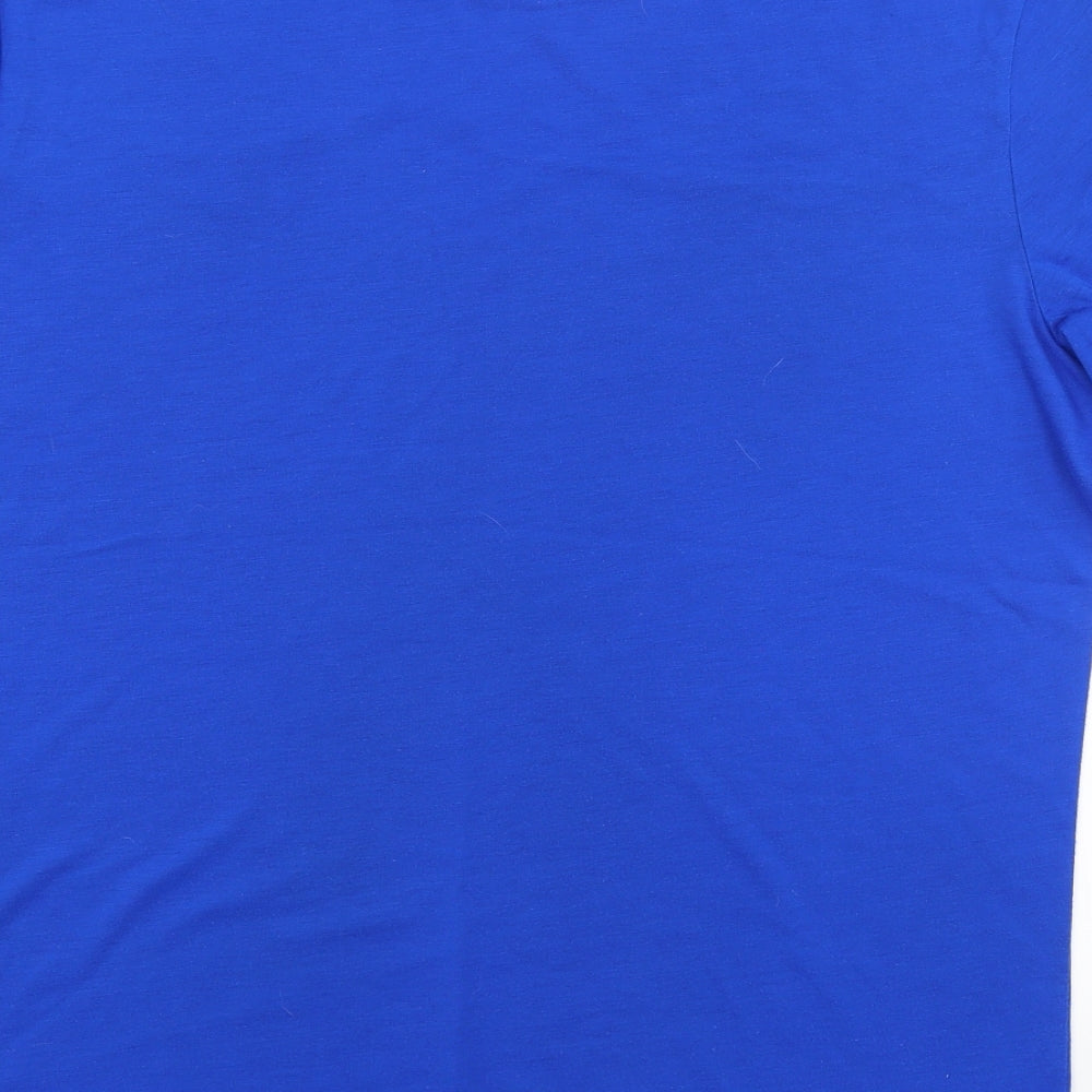 Womens UK Size XL Reebok Blue Basic T-Shirt