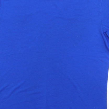 Womens UK Size XL Reebok Blue Basic T-Shirt