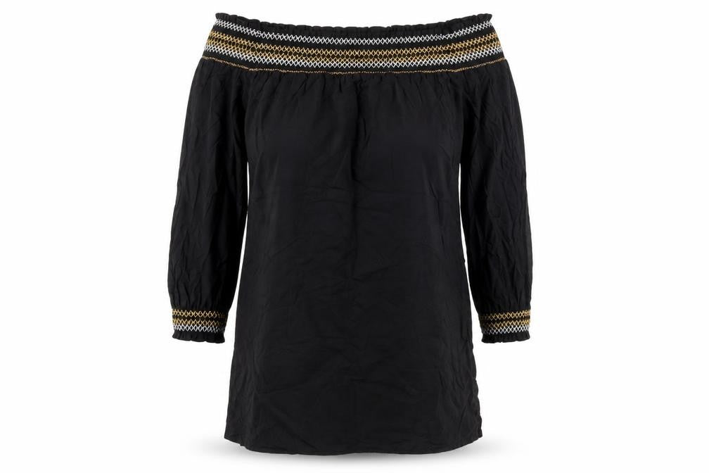 Womens UK Size 12 River Island Black Basic Blouse