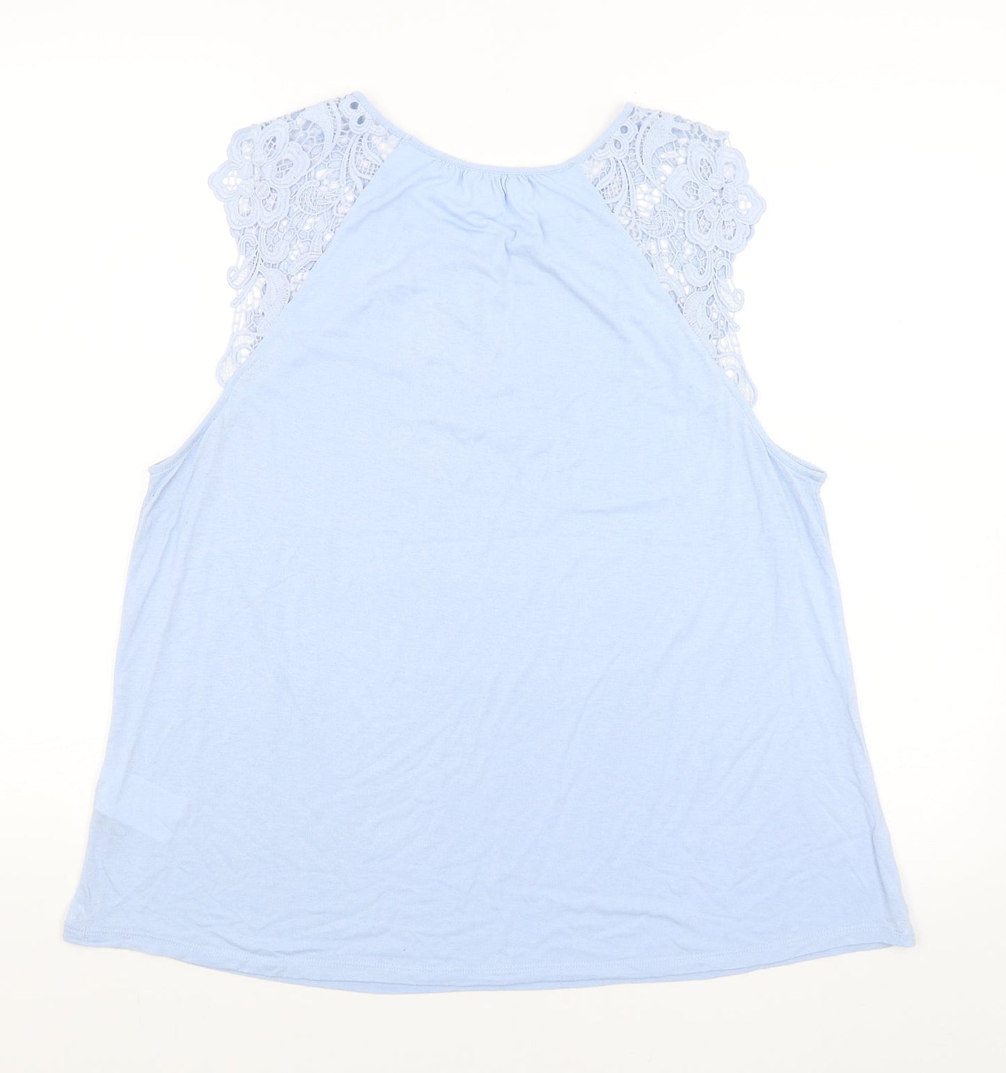 Womens UK Size L H&M Blue Basic Tank