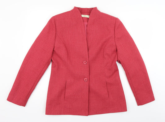 Classics Womens Red   Jacket Blazer Size 10