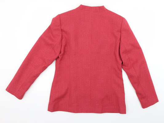 Classics Womens Red   Jacket Blazer Size 10