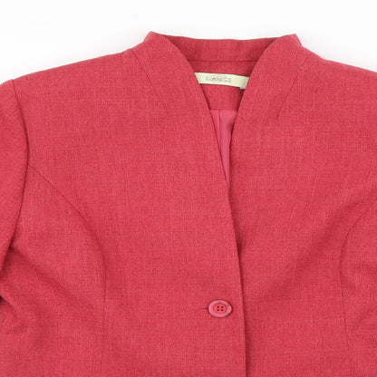 Classics Womens Red   Jacket Blazer Size 10