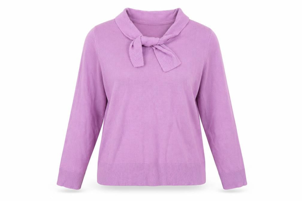 Womens UK Size M Damart Purple Basic Blouse