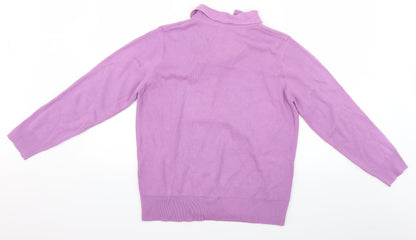 Womens UK Size M Damart Purple Basic Blouse