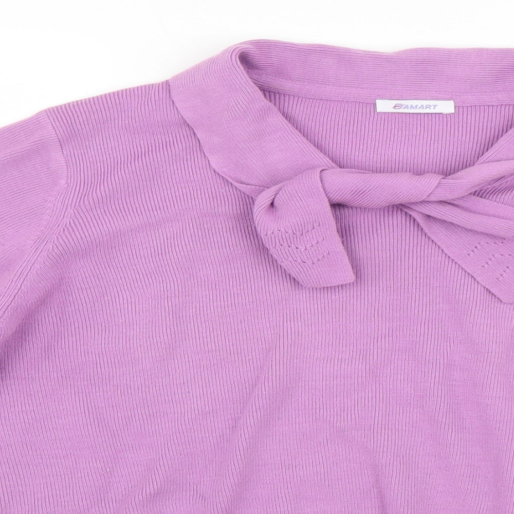 Womens UK Size M Damart Purple Basic Blouse