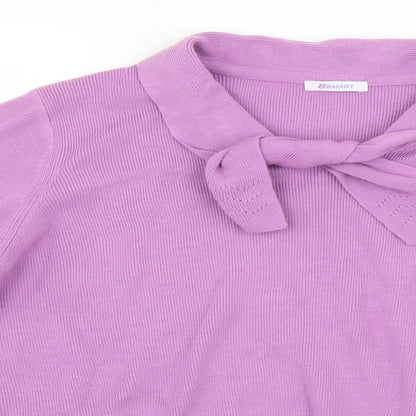 Womens UK Size M Damart Purple Basic Blouse
