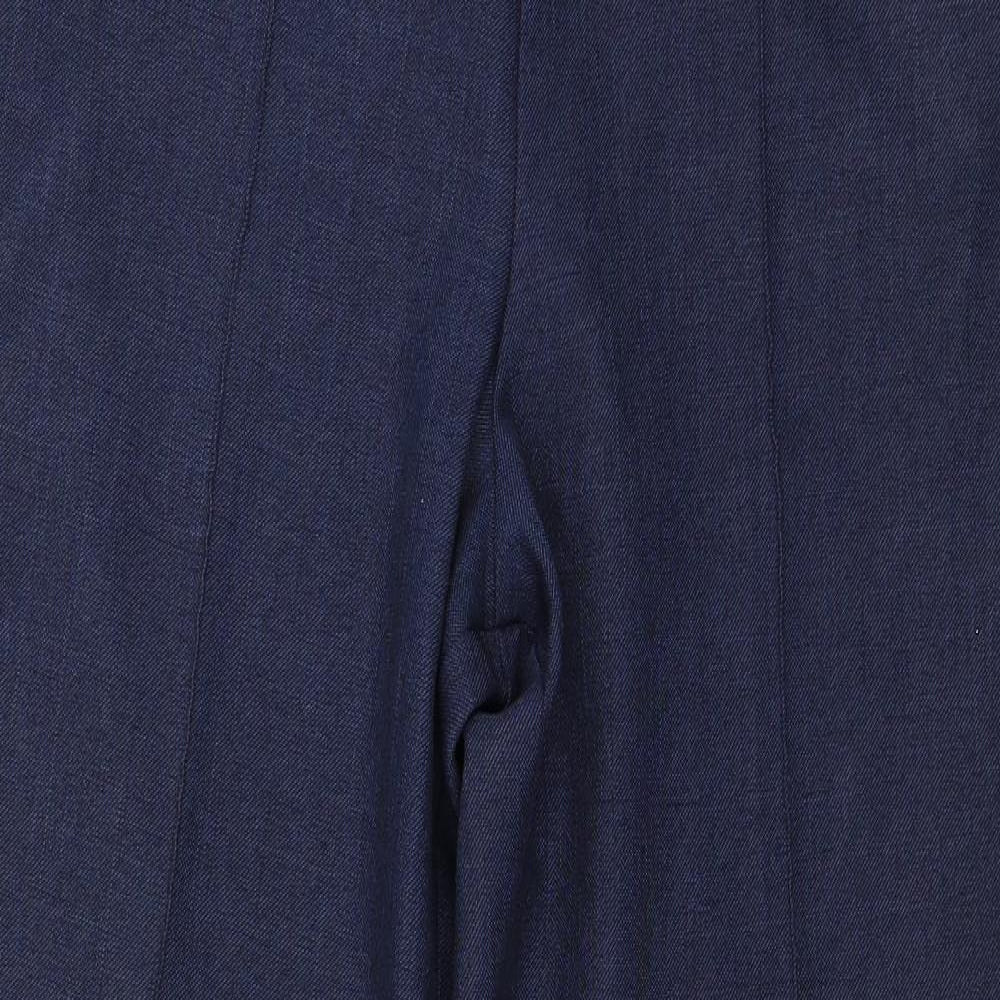 Womens UK Size 12 Marks and Spencer Regular Fit Dress Pants Blue Trousers