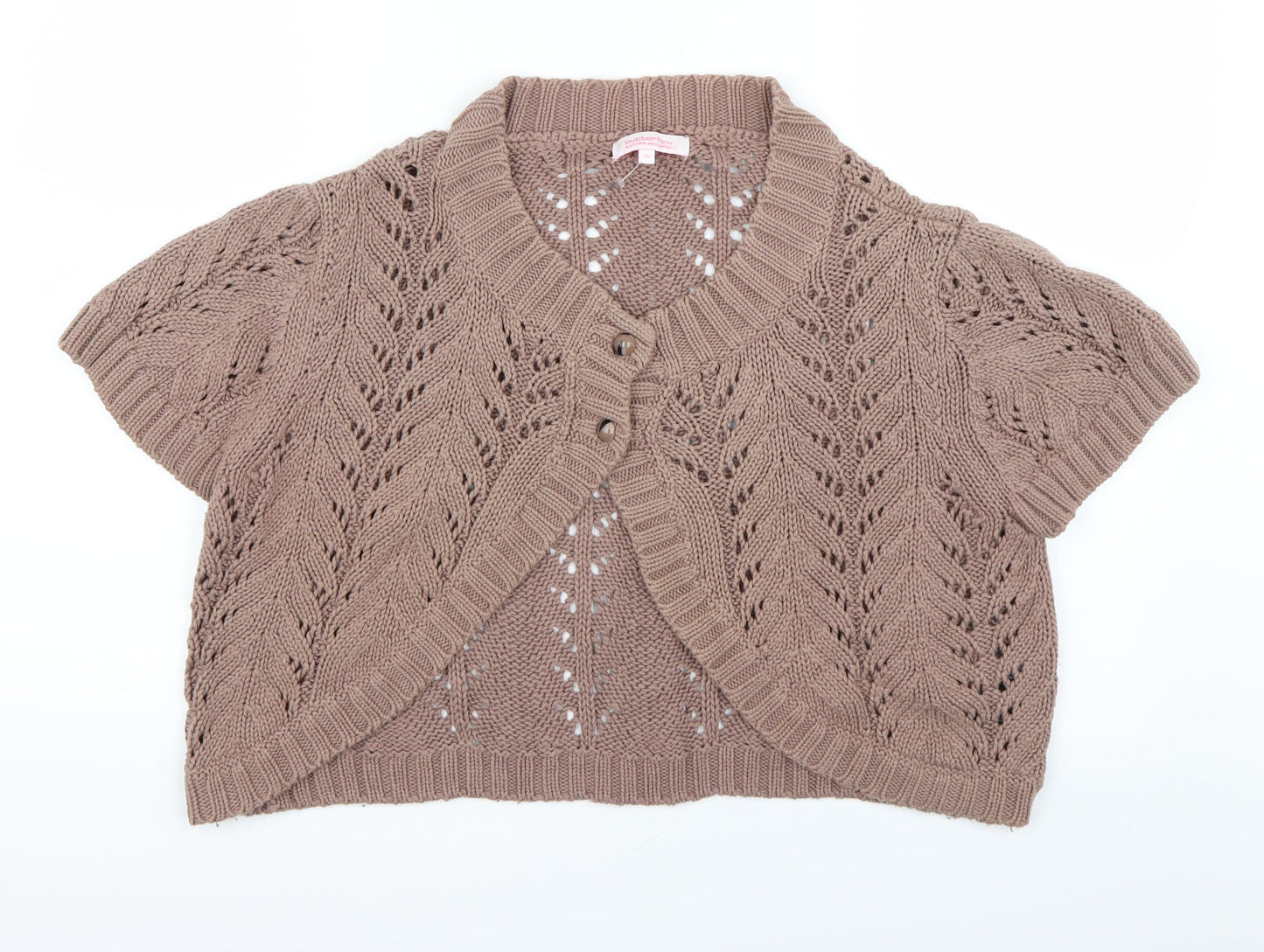 Butterfly Womens Beige   Cardigan Jumper Size 16