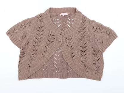 Butterfly Womens Beige   Cardigan Jumper Size 16