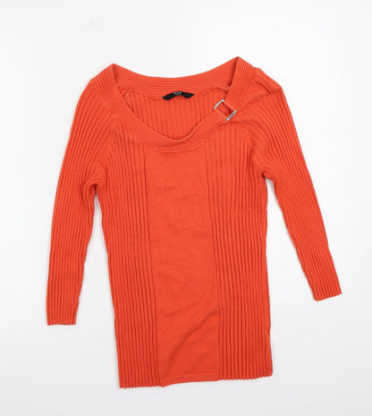 BHS Womens Orange   Pullover Jumper Size 14