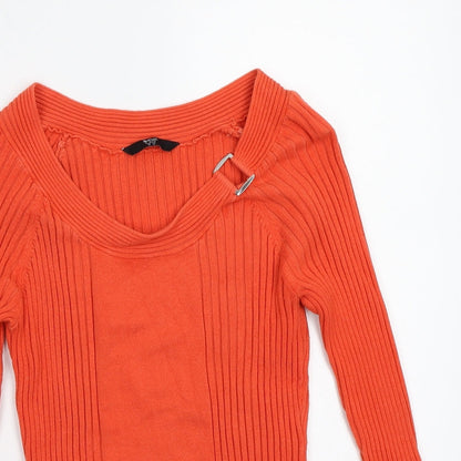 BHS Womens Orange   Pullover Jumper Size 14