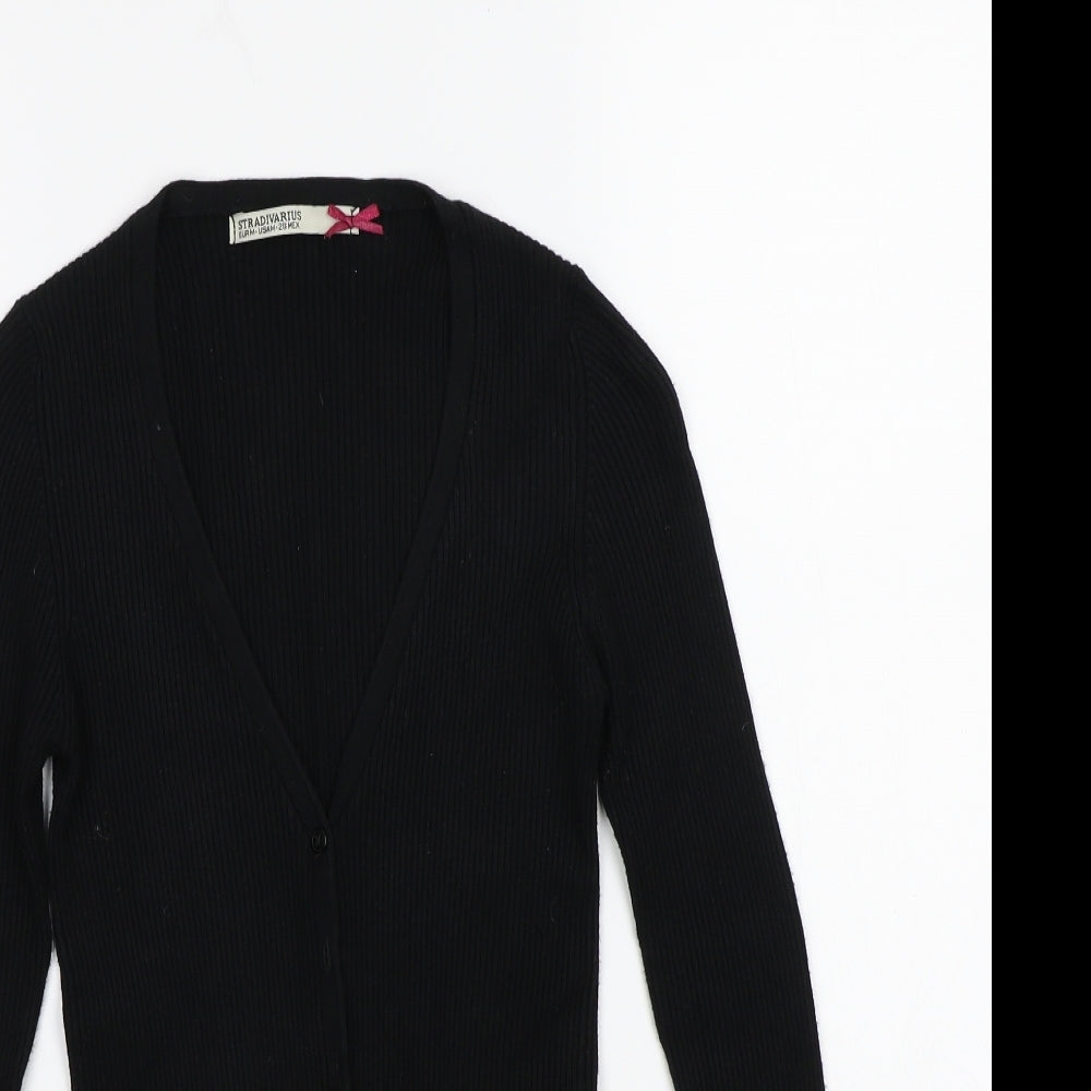 Stradivarius Womens Black   Cardigan Jumper Size M