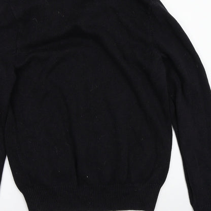 Marks and Spencer Mens Black   Pullover Jumper Size M