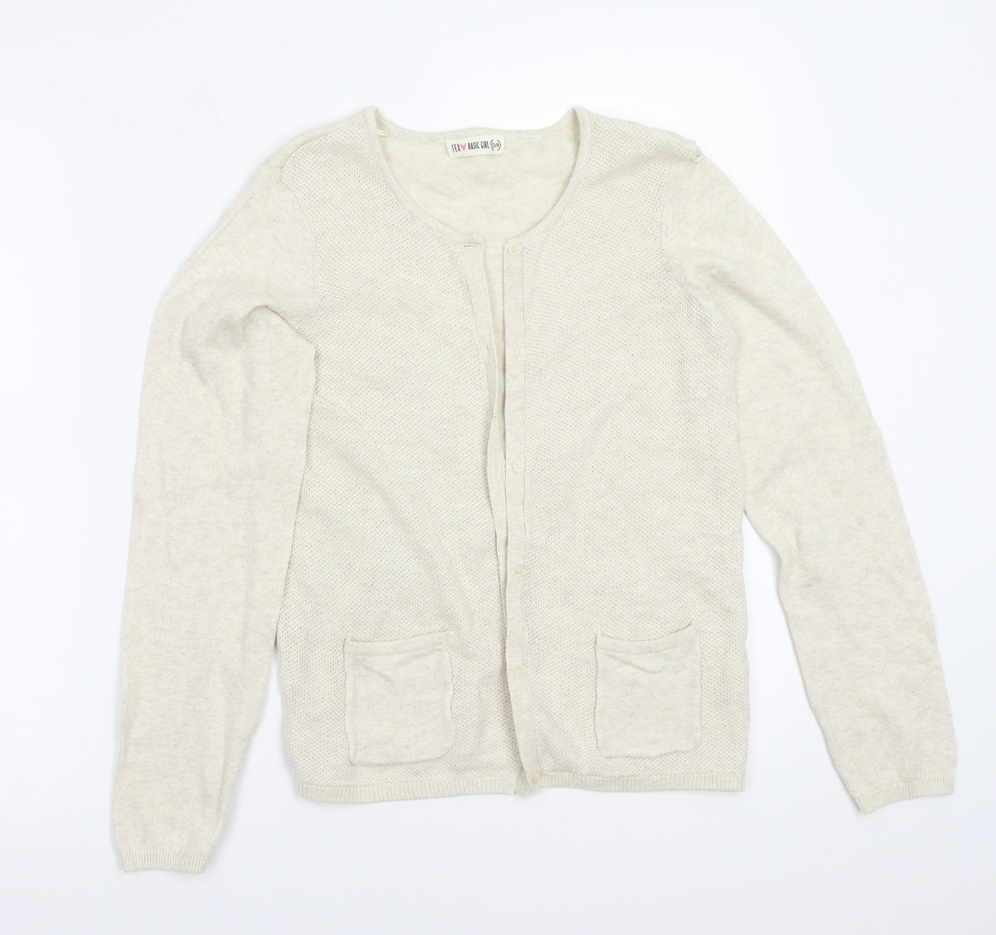 TEX Womens Beige   Cardigan Jumper Size 14