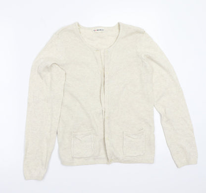 TEX Womens Beige   Cardigan Jumper Size 14
