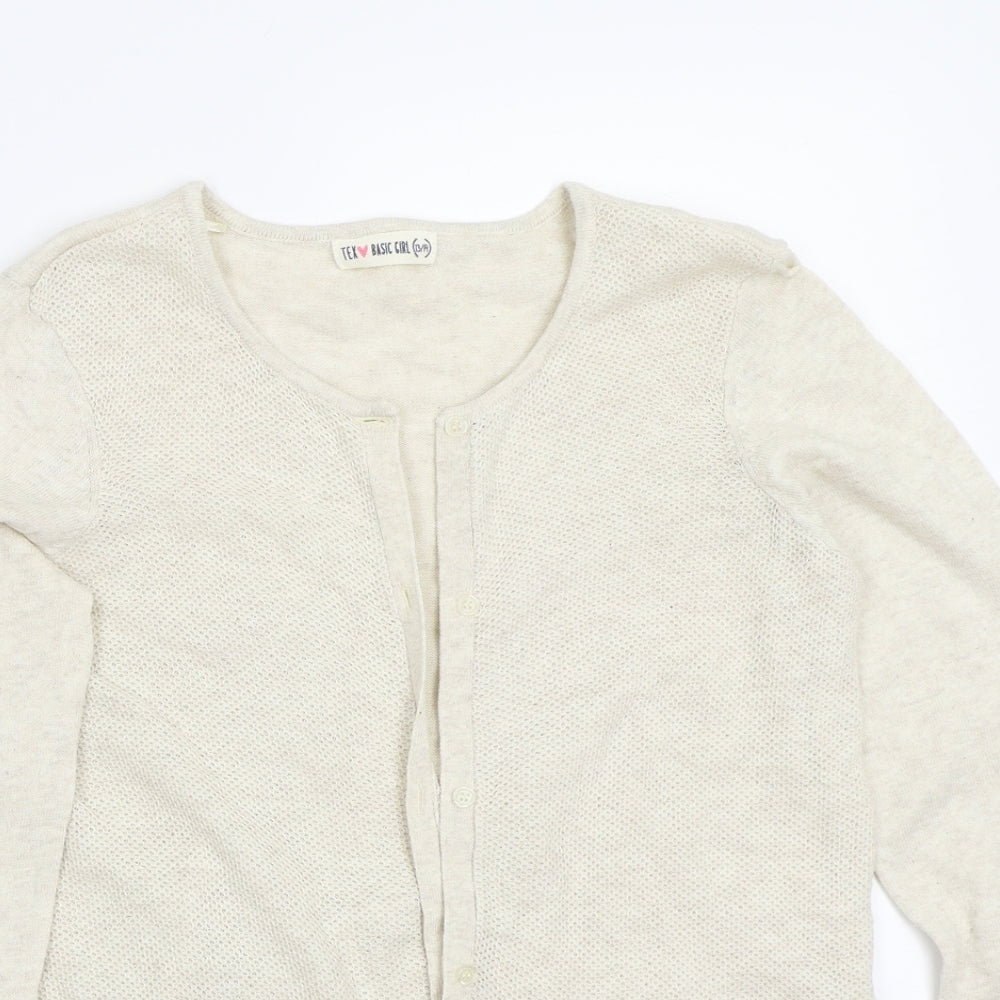 TEX Womens Beige   Cardigan Jumper Size 14