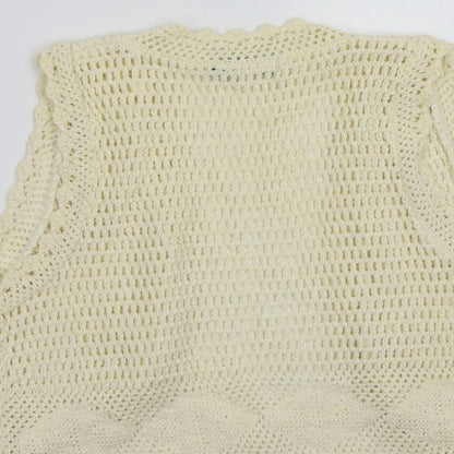 Pura moda Womens Beige   Cardigan Jumper Size S