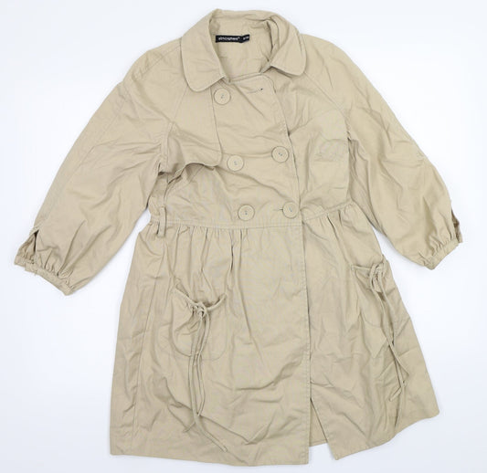 Primark Womens Beige   Jacket Coat Size 8