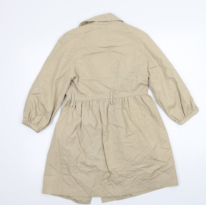 Primark Womens Beige   Jacket Coat Size 8