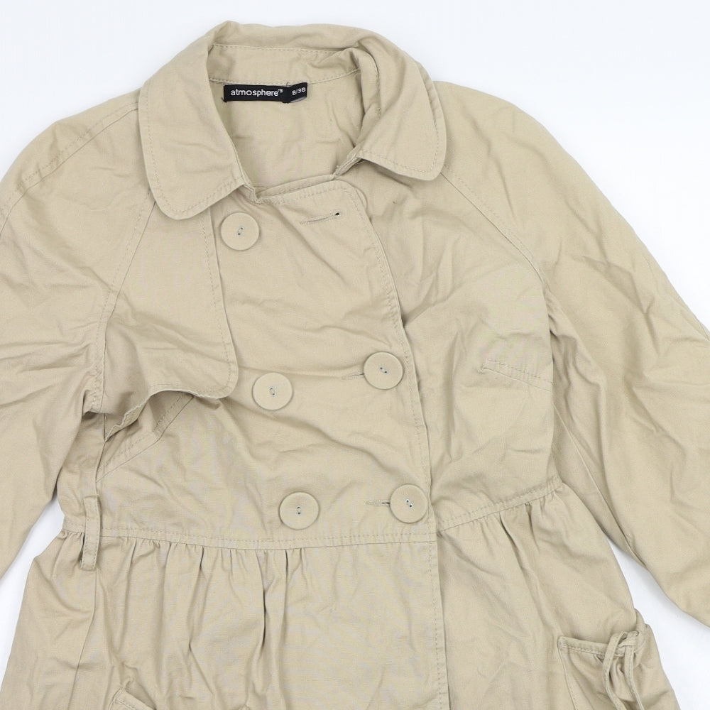 Primark Womens Beige   Jacket Coat Size 8