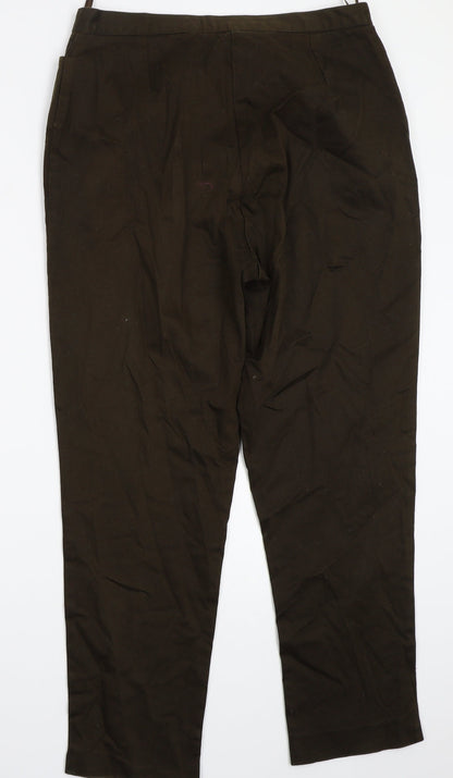 Womens UK Size 16 Classics Regular Fit  Green Trousers