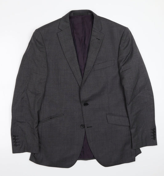Mens UK Size 40 Marks and Spencer Regular Grey Suit Jacket
