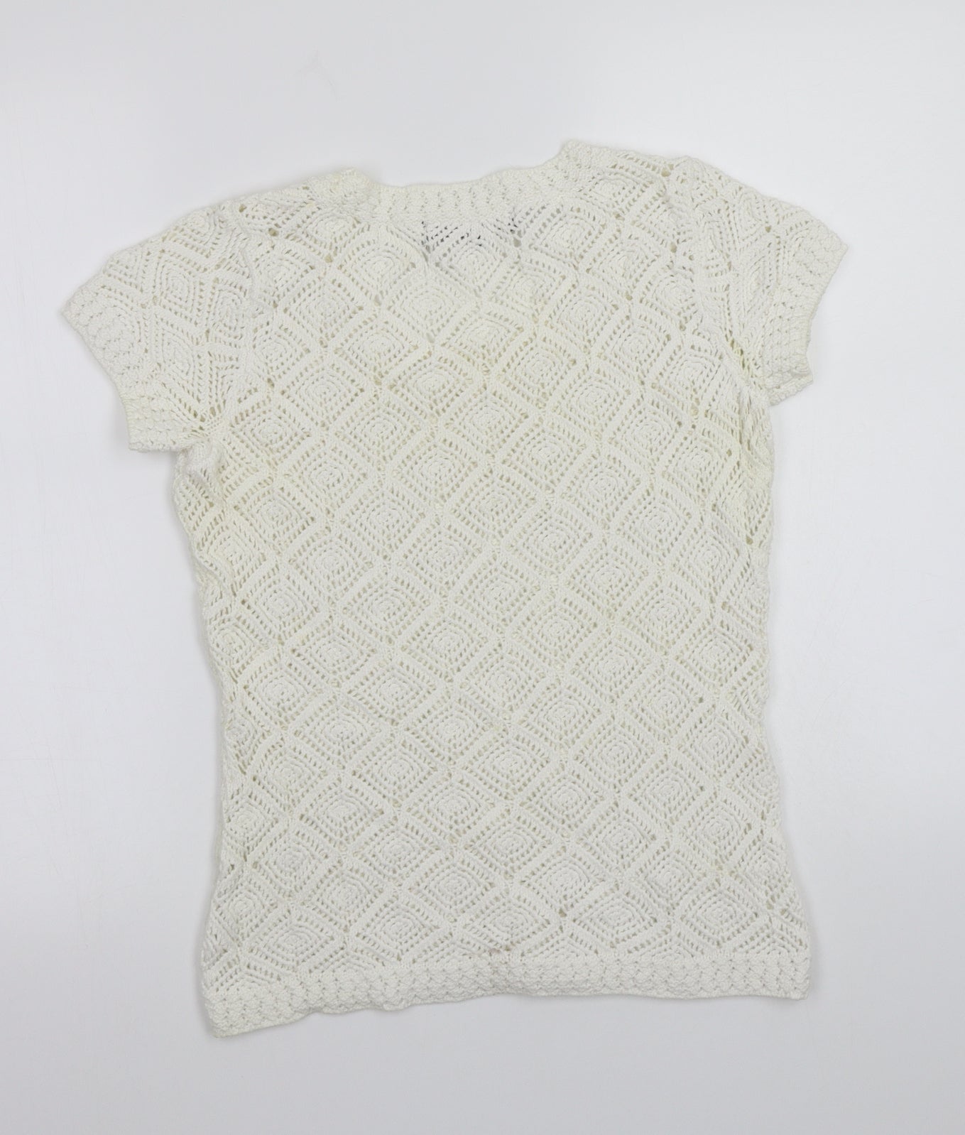 Womens UK Size 10 Principles White Basic T-Shirt