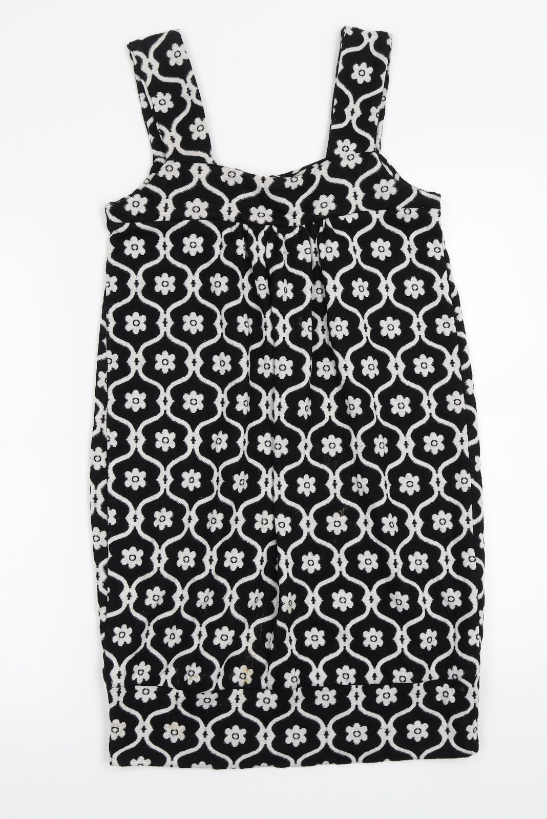 Veritgo Womens Black Floral  A-Line  Size XS