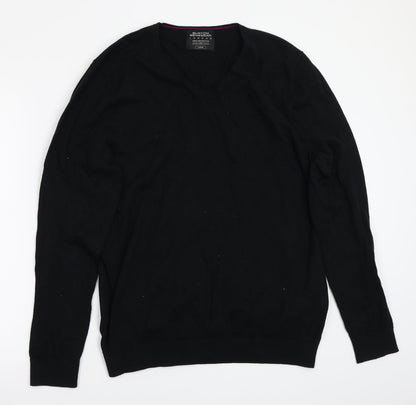 Burton Menswear Mens Black   Pullover Jumper Size L