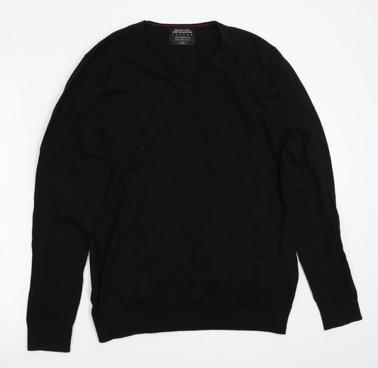 Burton Menswear Mens Black   Pullover Jumper Size L