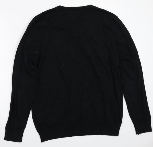 Burton Menswear Mens Black   Pullover Jumper Size L