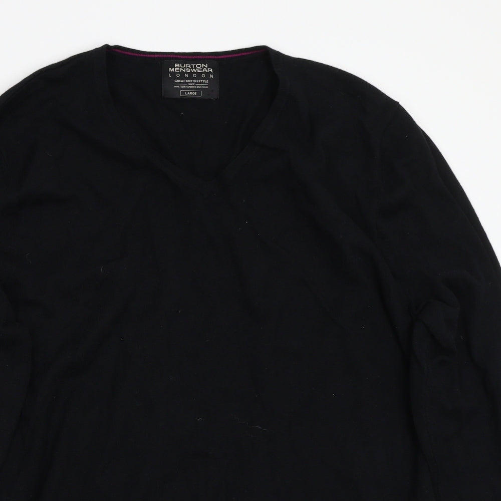 Burton Menswear Mens Black   Pullover Jumper Size L