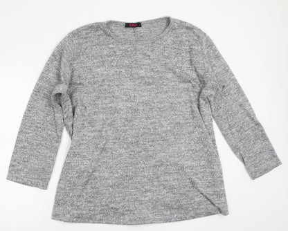 Cruz Womens Grey   Pullover Jumper One Size