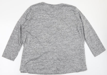 Cruz Womens Grey   Pullover Jumper One Size