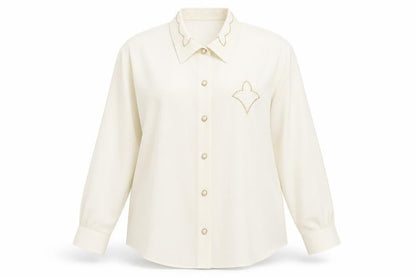 Womens UK Size 20 Preworn White Basic Button-Up