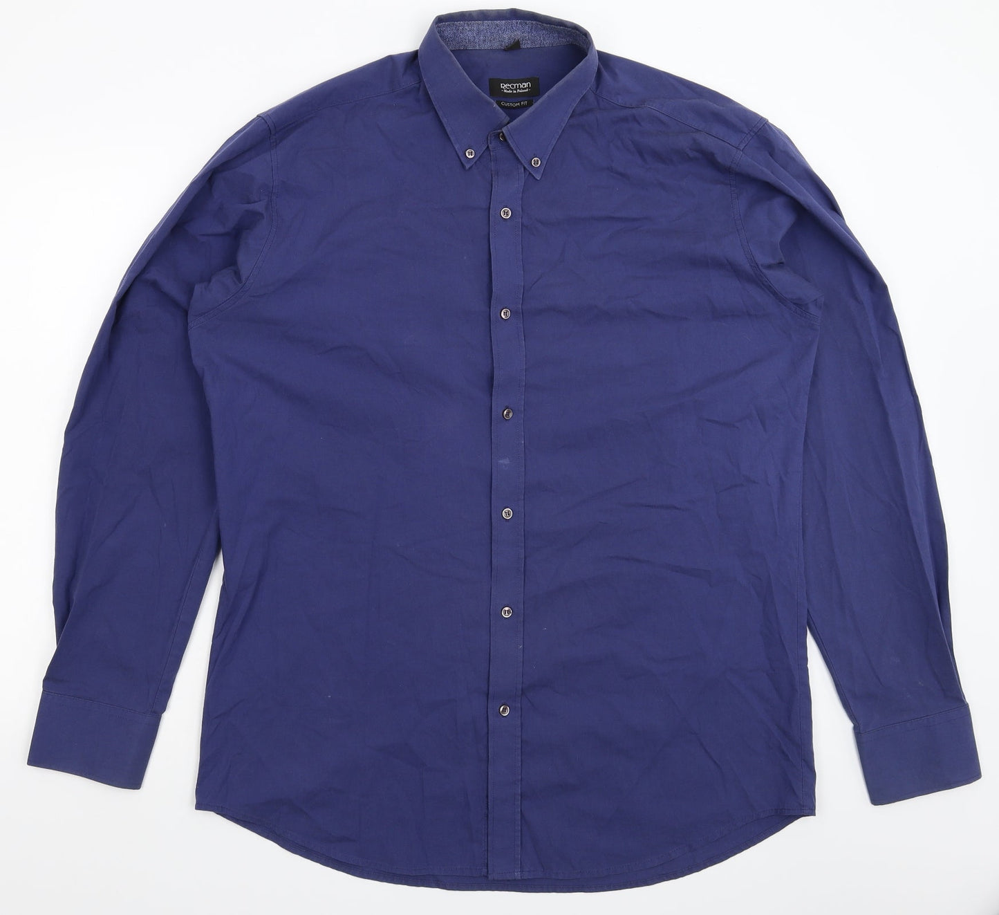 Recman Mens Blue    Dress Shirt Size 43