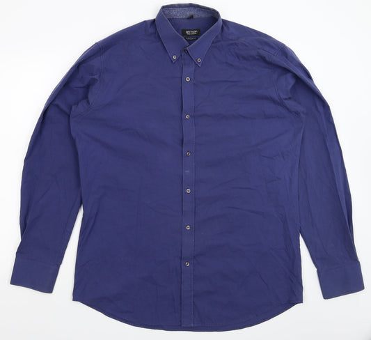 Recman Mens Blue    Dress Shirt Size 43