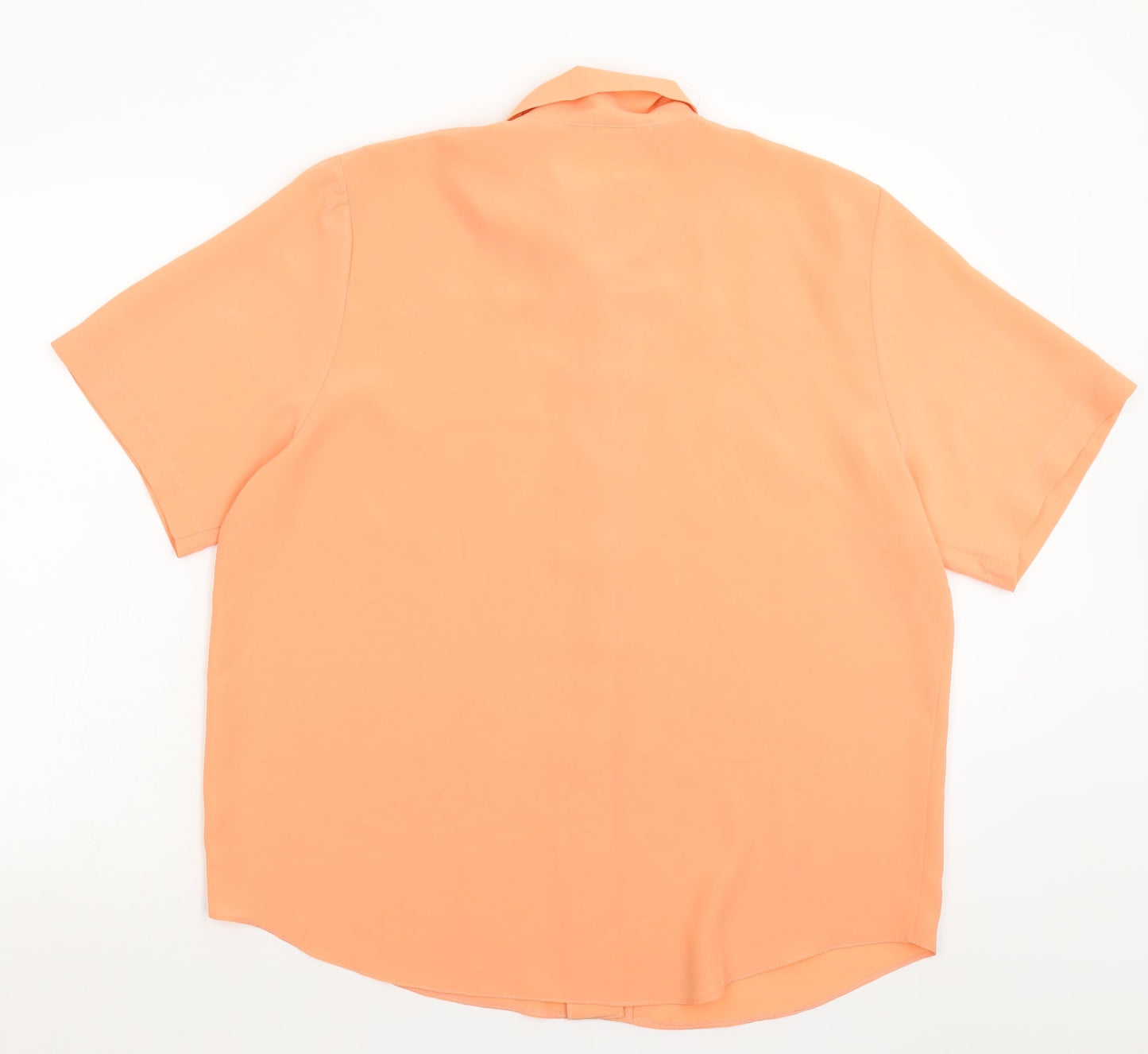 Womens UK Size 16 Preworn Pink Basic Button-Up