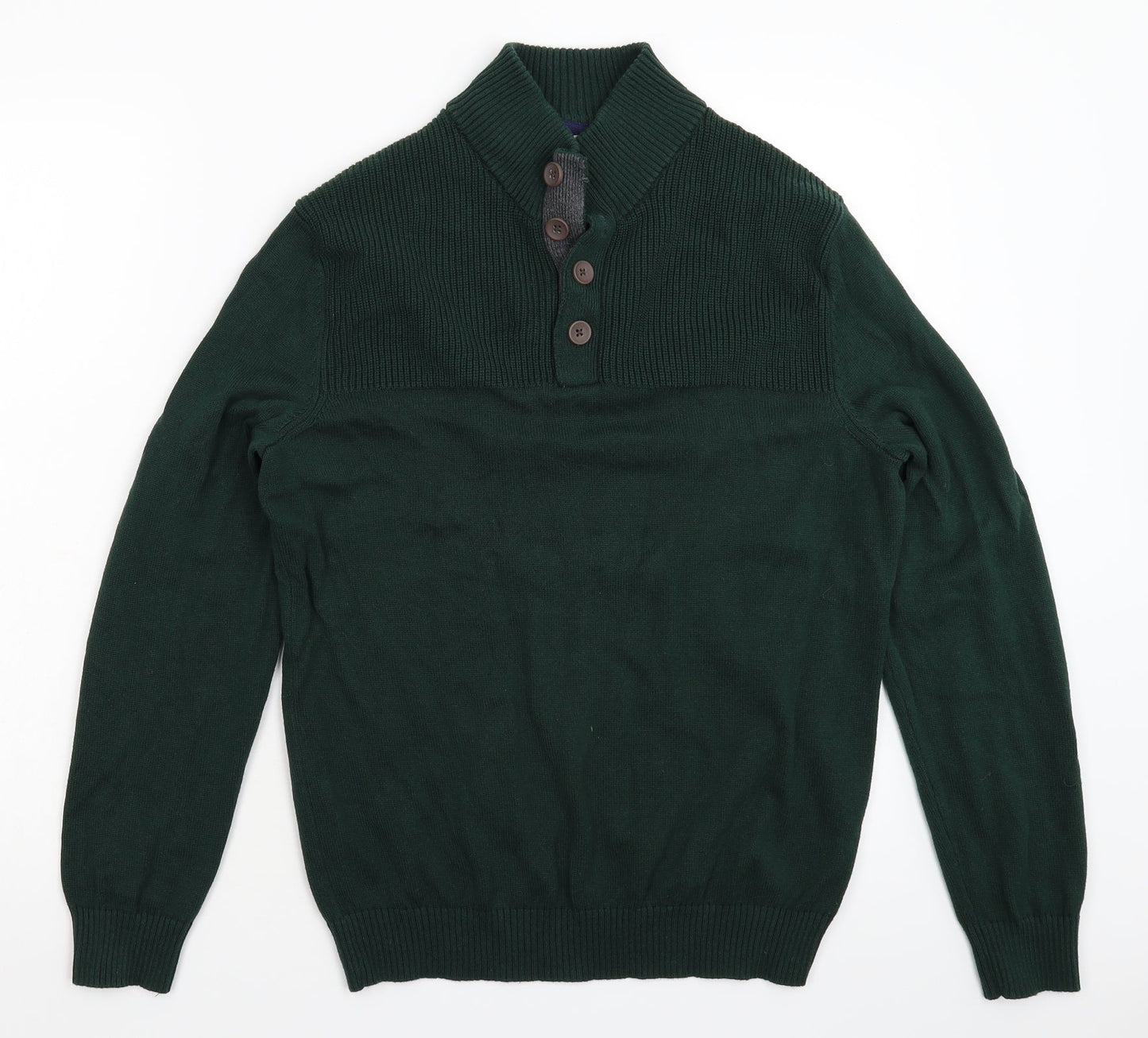 Club Room Womens Green  Knit Pullover Jumper Size L