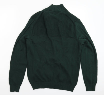 Club Room Womens Green  Knit Pullover Jumper Size L