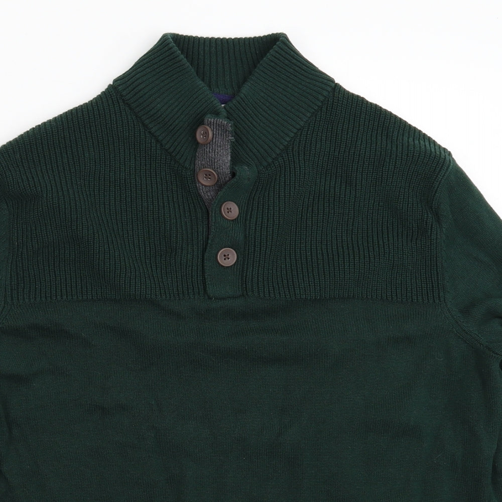 Club Room Womens Green  Knit Pullover Jumper Size L