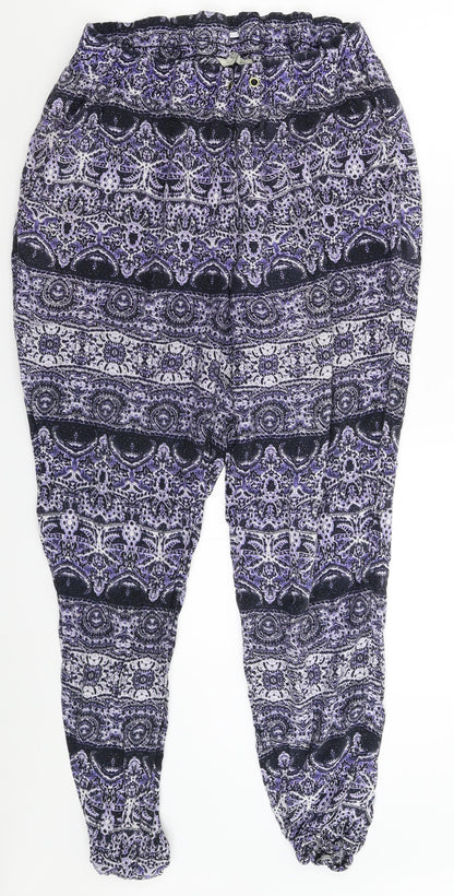 Womens UK Size 34 in Papaya Regular Fit Sweatpants Purple Trousers
