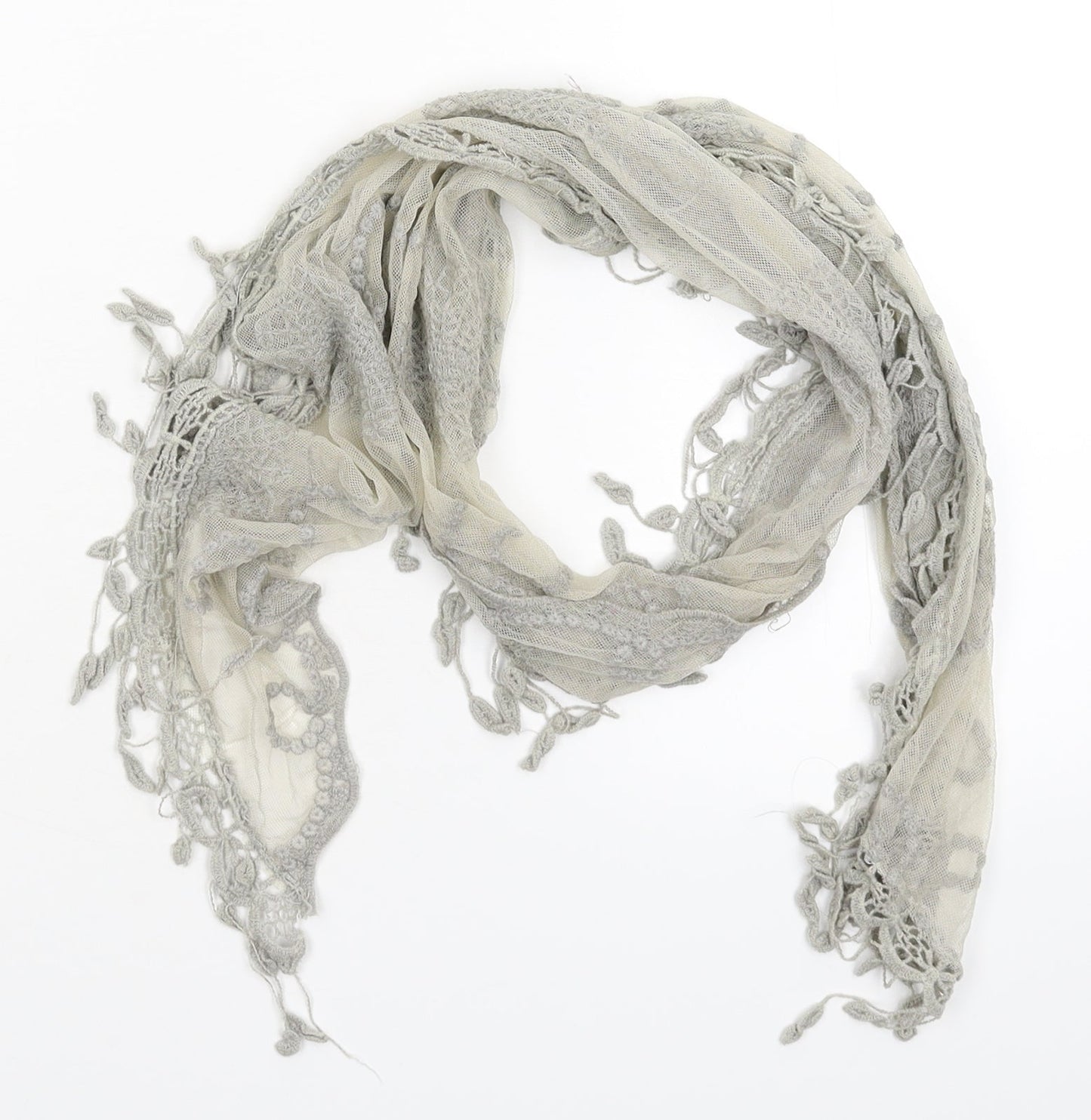 Preworn Womens Grey  Knit  Scarf