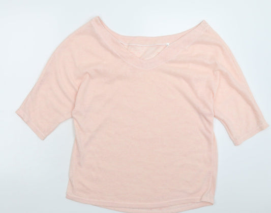 Preworn Womens Beige  Knit Pullover Jumper Size L