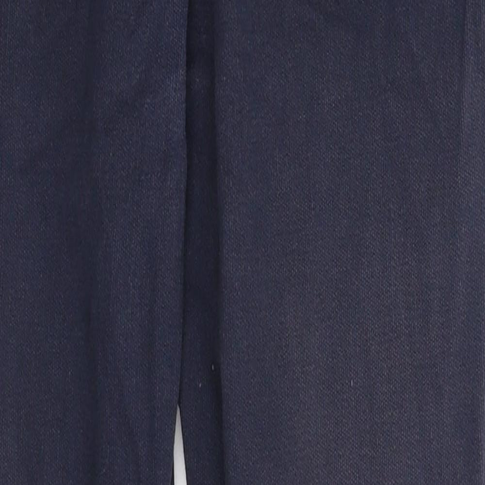 Womens UK Size 28 in Harry Hall Extra-Slim Fit  Blue Trousers