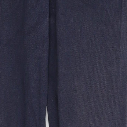 Womens UK Size 28 in Harry Hall Extra-Slim Fit  Blue Trousers